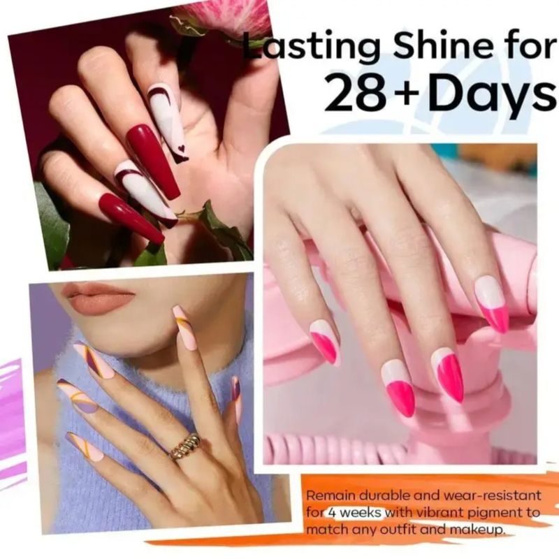 Gellakk sett med 28 farger